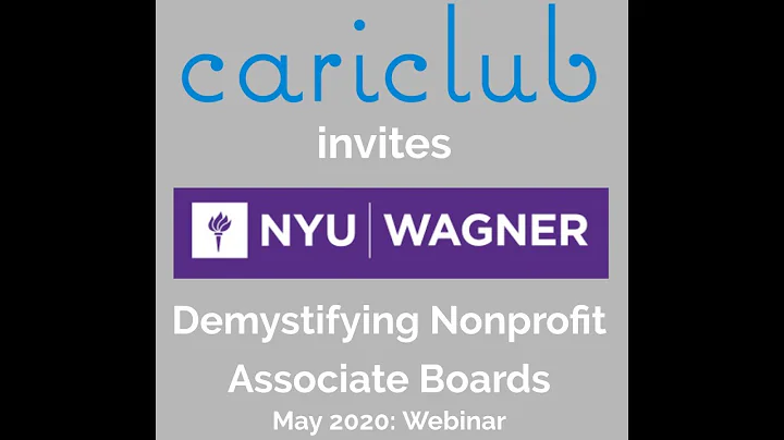 CariClub Webinar ft. NYU Wagner Capstone - Demysti...