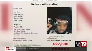 Where is Keshaun Williams US Marshals, Cleveland police give update on missing teenager