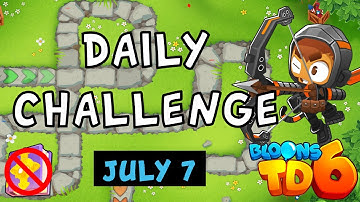 Bloons TD 6 Daily Challenge | Support Only | No MK No Powers Used | July 7 2024