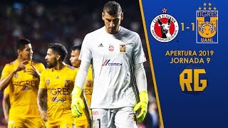 Xolos Tijuana vs Tigres 1-1 RESUMEN Jornada 9 Apertura 2019 Liga Mx HD