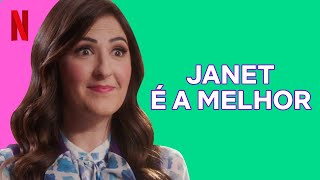 Nem garota, nem robô: RAINHA! Os melhores momentos de Janet | The Good Place | Netflix Brasil