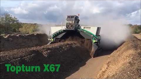 Komptech Topturn X67 Compost Windrow Turner