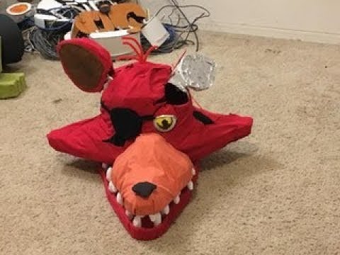 Making A Withered Foxy Mask Fnaf 2 Cosplay - fnaf foxy cosplay