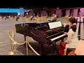 【見上げてごらん夜の星を】(坂本九)〜"Saving All My Love"【すべてをあなたに】(Whitney Houston, ホイットニー・ヒューストン)を弾いたら温かい拍手に包まれた