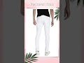 MARKVIEW Mens Slim Fit PLAIN WHITE Jeans