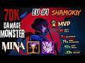 Shamokiy 70K DAMAGE MONSTER 🔥 EU #1 Mina Goes 25/9/14 | High MMR Deadlock Ranked