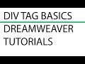 Div Tag Basics | How to insert Div Tags using Dreamweaver CC