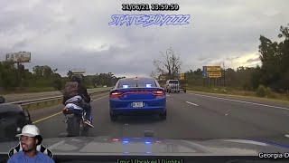 Wild High Speed Chase of Armed Meth Trafficker on Hayabusa | Georgia State Patrol