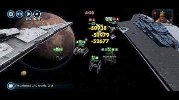 Chimaera+5★Tie Defender vs Executor : Star Wars Galaxy of Heroes