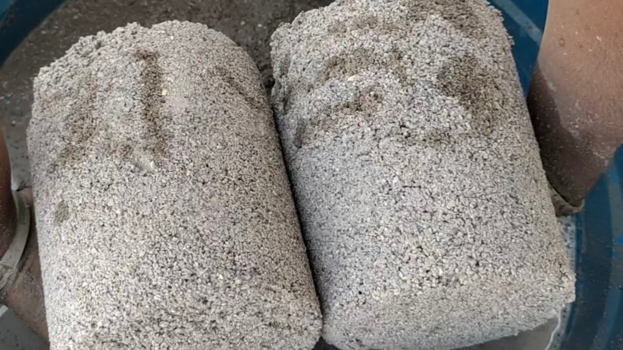 New video of Grainy sand cement water crumbling satisfying asmr #saasmr