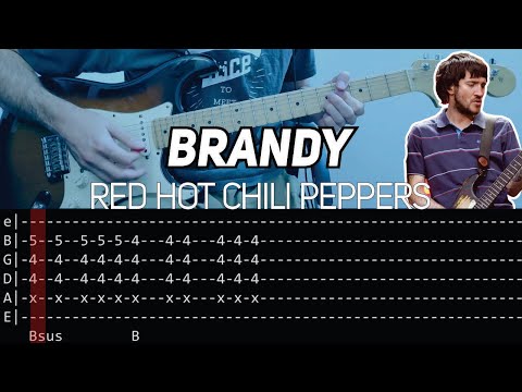 RHCP - Brandy (Guitar lesson with TAB)