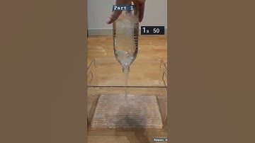 The fastest way to empty a bottle!#science#shorts#experiment PART 1