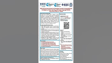 #IEEE CIA Summer School on Computational Intelligence #IEEE Advancing Technology for Humanity