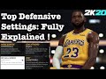 NBA 2K20 Defensive Settings Tutorial : 2K20 Best On Ball + Off Ball Defense Tips: Switch DEF. Pt 1.