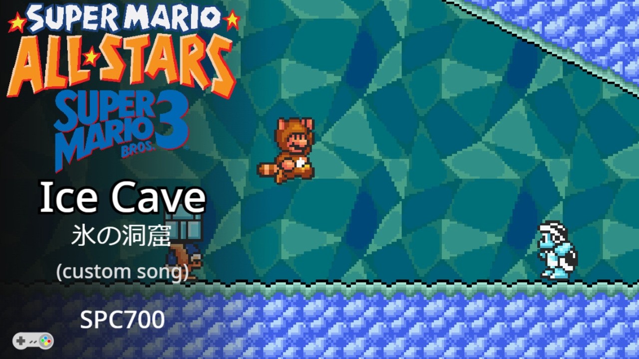 【Custom Music】Super Mario All-stars: SMB3 - Ice Cave (SPC700)