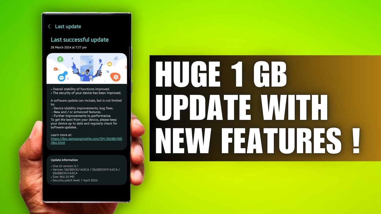 Huge 1 GB update for Samsung Galaxy S 24 series Brings Changes & Improvements ! LETS EXPLORE