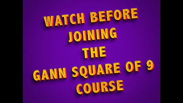 Square of 9 - WD Gann