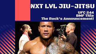 Ufc 244 bmf title. the rock's big ...