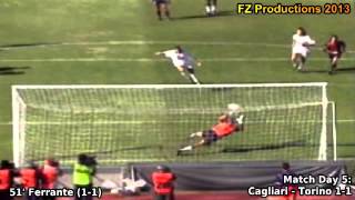 Serie A 1999-2000, day 5: Cagliari - Torino 1-1 (Ferrante goal)