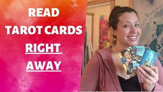 Read your tarot cards RIGHT AWAY (How to learn tarot FAST)  EASY TAROT reading for beginners