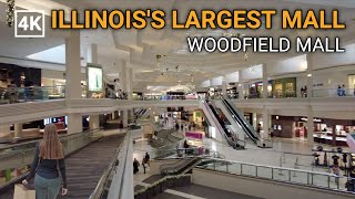Largest Shopping Mall in CHICAGO Illinois  Woodfield Mall, Schaumburg IL Walking Tour [4k 60fps]