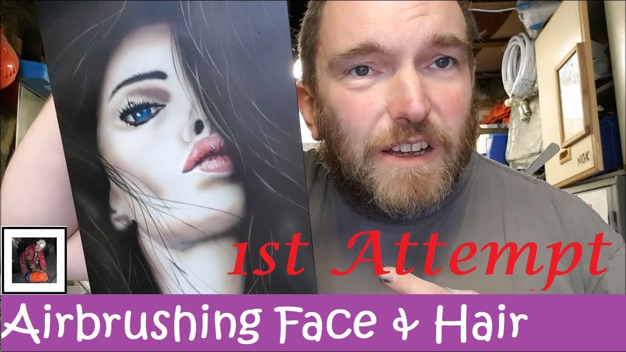 Airbrushing Face And Hair First Attempt YouTube