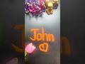 Sand Name Art | John