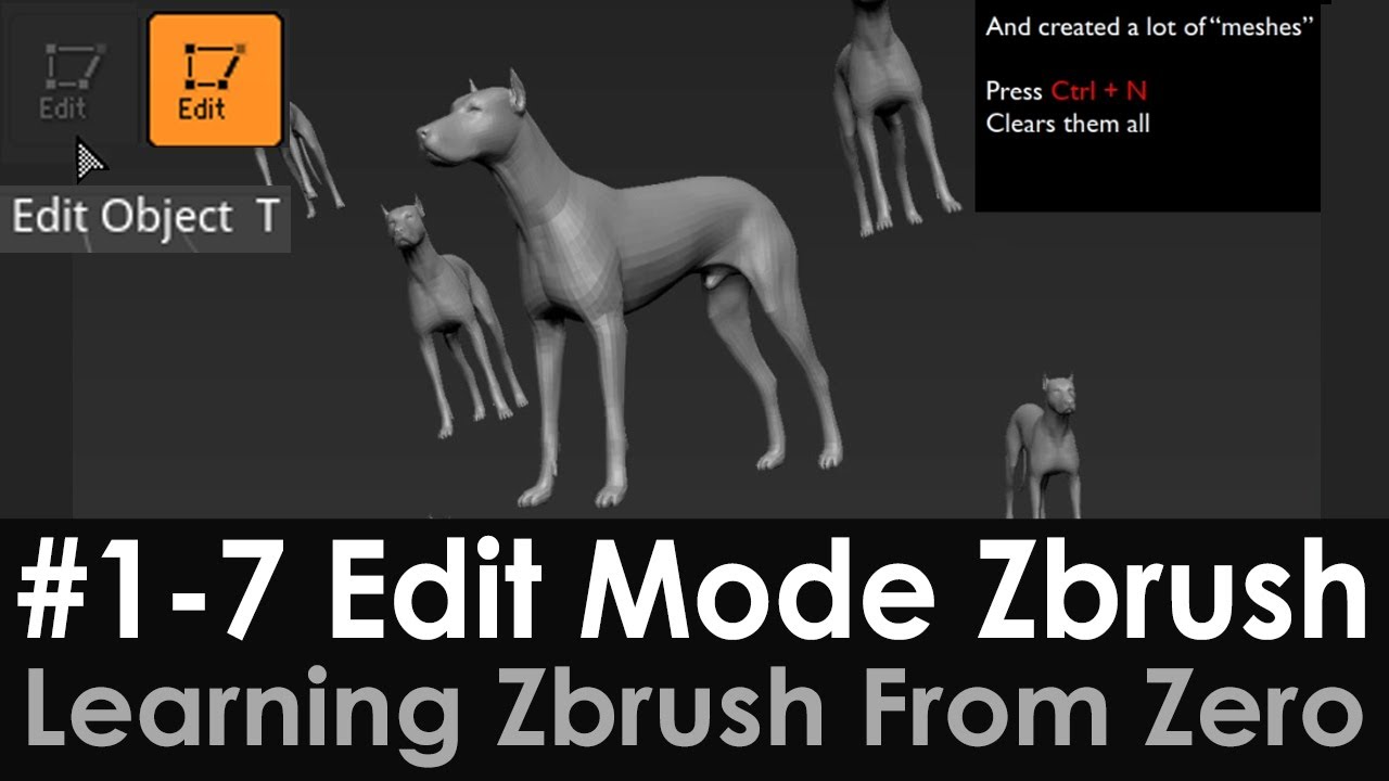 cant go back into edit mode zbrush