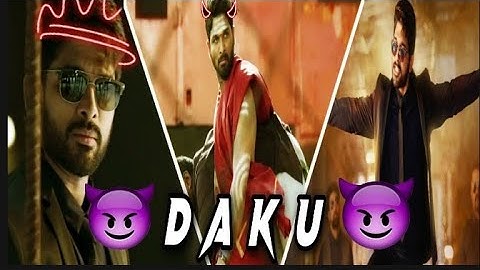 Daku x Dj 😈 || Allu Arjun Attitude status 😈 || 4K Whatsapp status #viral #trending
