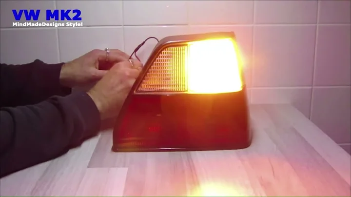 Bright Ba15s 1156 LED Bulbs for VW Golf Mk2 Reverse and Turn Signal Lights