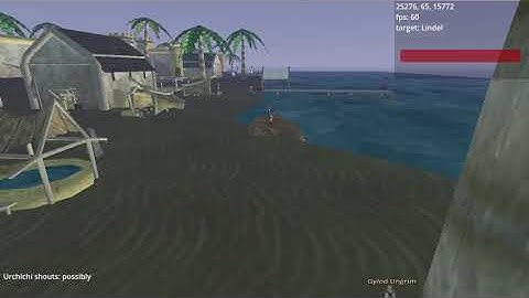 Desktop EQOA client test, connected to the Sandstorm server