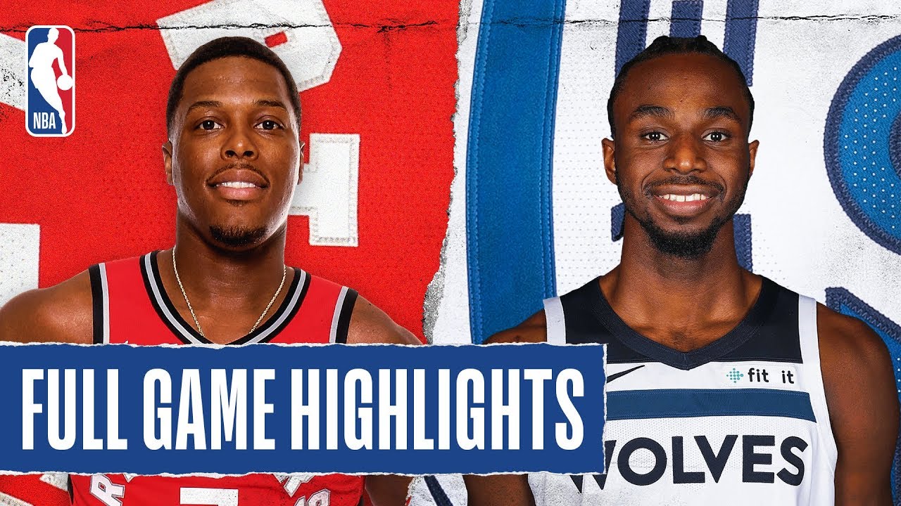 Raptors At Timberwolves Full Game Highlights January 18 2020 Youtube