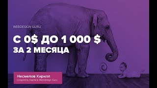 С 0$ до 1 000 $ за 2 месяца. Как работает веб дизайнер С 0$ до 1 000 $ за 2 месяца. Как работает веб дизайнер
