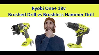 Ryobi One+ Brushed vs Brushless Drills -- Breakdown/Review