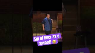 Sip of beer as a reward! 😂 Billy Gardell  #comedy #dailylaughs #parenting #beer #standup #funny Wealth