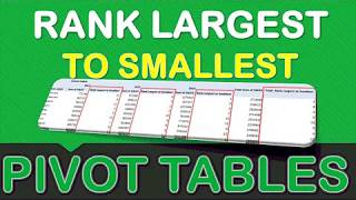 Rank Largest to Smallest With Excel Pivot Tables screenshot 3