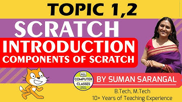 Introduction and Component of Scratch | Topic 1,2 | Learn To Code Scratch | All Computer Classes
