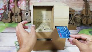 HOW TO MAKE CARDBOARD ATM MACHINE FROM CARDBOARD by VN Craft Toys 1,366 views 3 years ago 4 minutes, 2 seconds