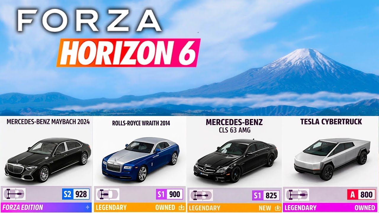 10 автомобилей, которые все хотят видеть в Forza Horizon 6