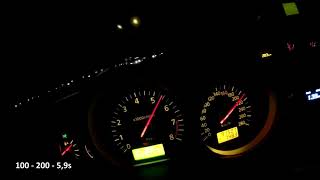 Nissan 350Z Turbo - 750 HP - sound and acceleration 0-300 km/h