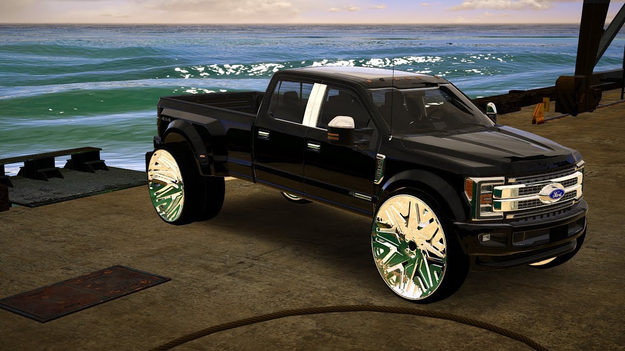 FORD F450 PLATINUM DUALLY ON 34 INCH FORGIATOS - GTA V MODS