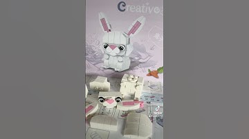 Small building blocks 🐰❤️ #cute #cutebunny #buildingblocks #bunny #gift #love