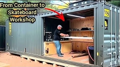 He Built an Incredible Workshop Inside a Shipping Container | Full Build with @BendheimBoards