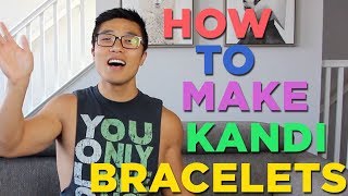 RAVE TIPS - How To Make Awesome Kandi Bracelets with Letters and Charms - Kandi Tutorial