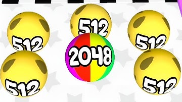 Ball Game Fun Race Run 2048 3D - Best Mobile gameplay