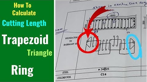 How To Calculate Cutting Length of Trapezoid Shape Ring in Column | Cutting Length of Triangle Ring