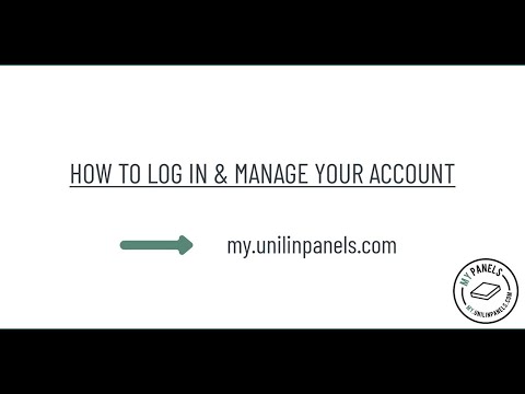 My Panels - How to log in & manage your account