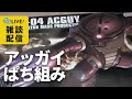 【ガンプラ配信】お久しぶりパオ！HGアッガイをパチ組みしながら近況報告雑談配信