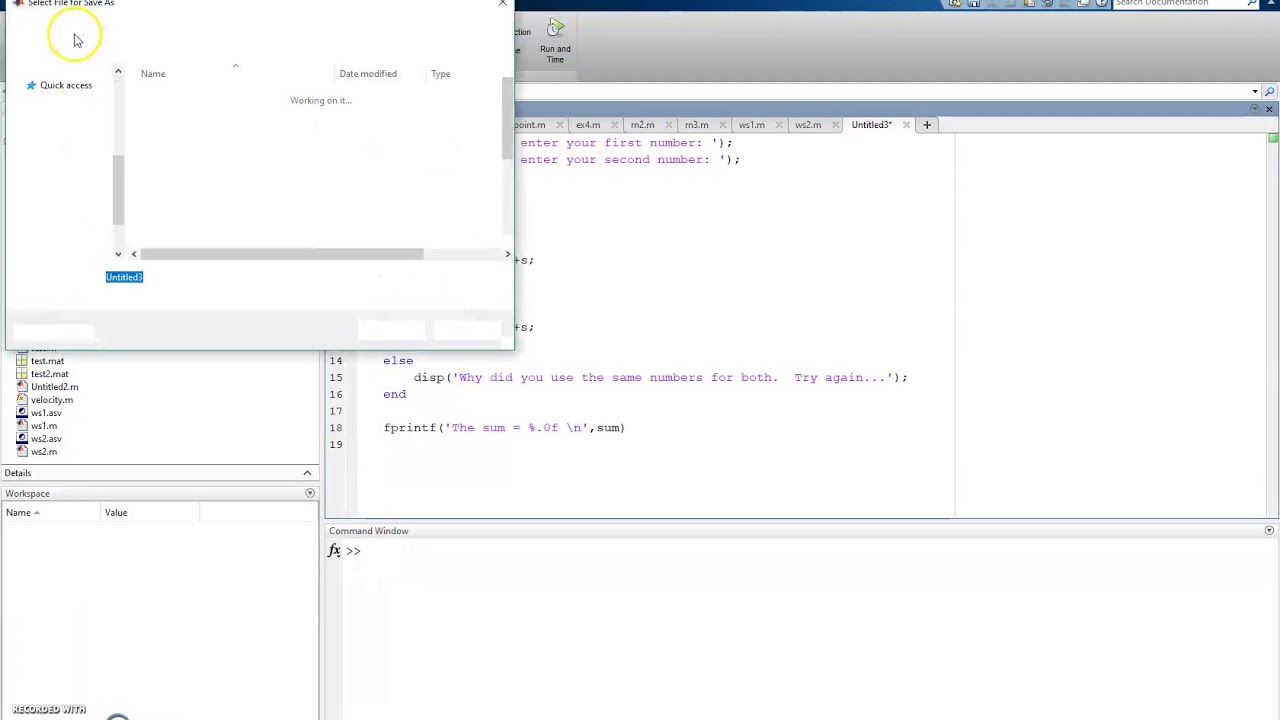 Matlab Tutorial: Assignment 4 Problem 1 - YouTube