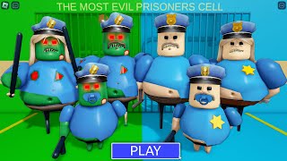 ZOMBIE FAMILY Vs COPS FAMILY in BARRY'S PRISON RUN! New Scary Obby (#Roblox)